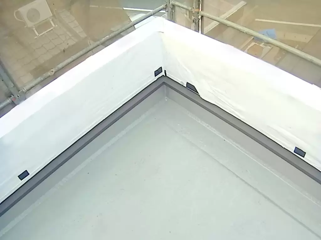 FRP防水を施工したバルコニー